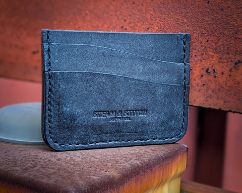 Black leather wallet