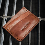 leather wallet, Minimalist leather wallet with money clip, Handmade leather money clip wallet USA