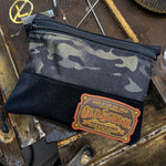 Multicam Cordura EDC pouch,Tactical zipper pouch with Velcro patch panel
EDC utility organizer for tools and gear
Steam and Stitch multicam zip pouch
