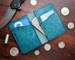 Leather vertical wallet